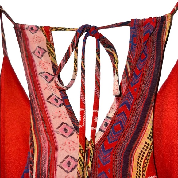 LUSH Aztec Print Halter Dress Size S - Picture 3 of 7